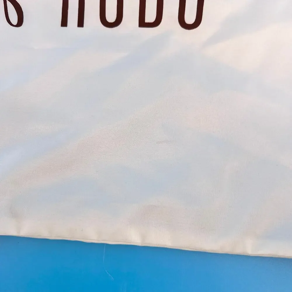 Hobo Drawstring Dustcover White 12” x 12”